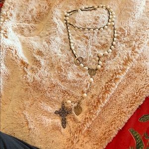 Pearl cross necklace
